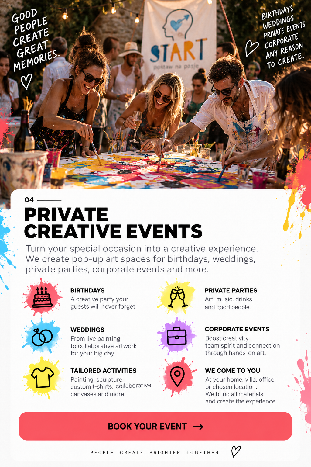Private Event Sessions