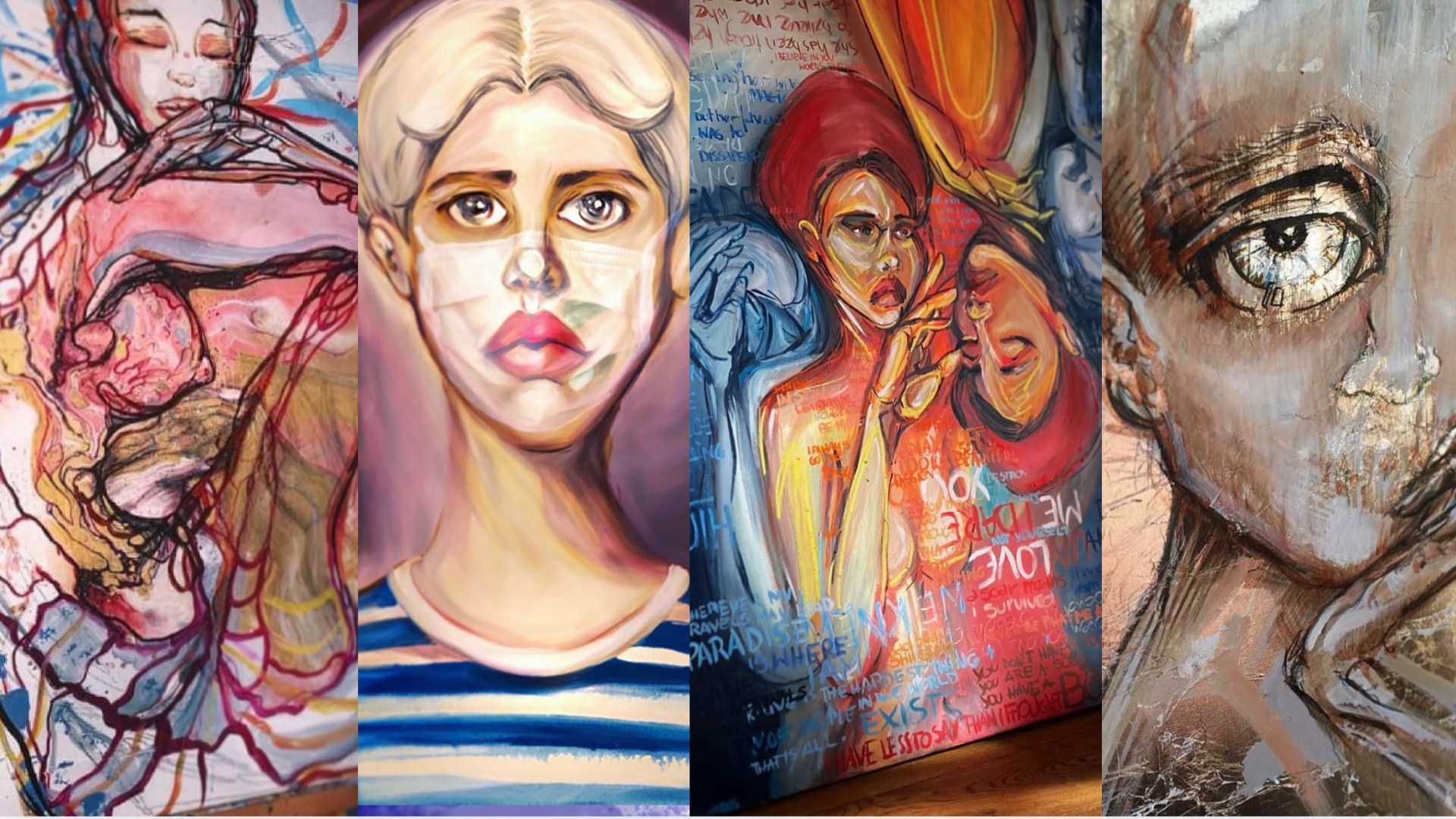 Selected artworks from Anna Cieslewicz's artistic practice