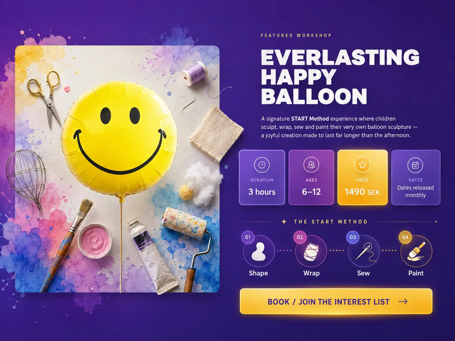 Everlasting Happy Balloon Project for Epicenter Stockholm — featured workshop board